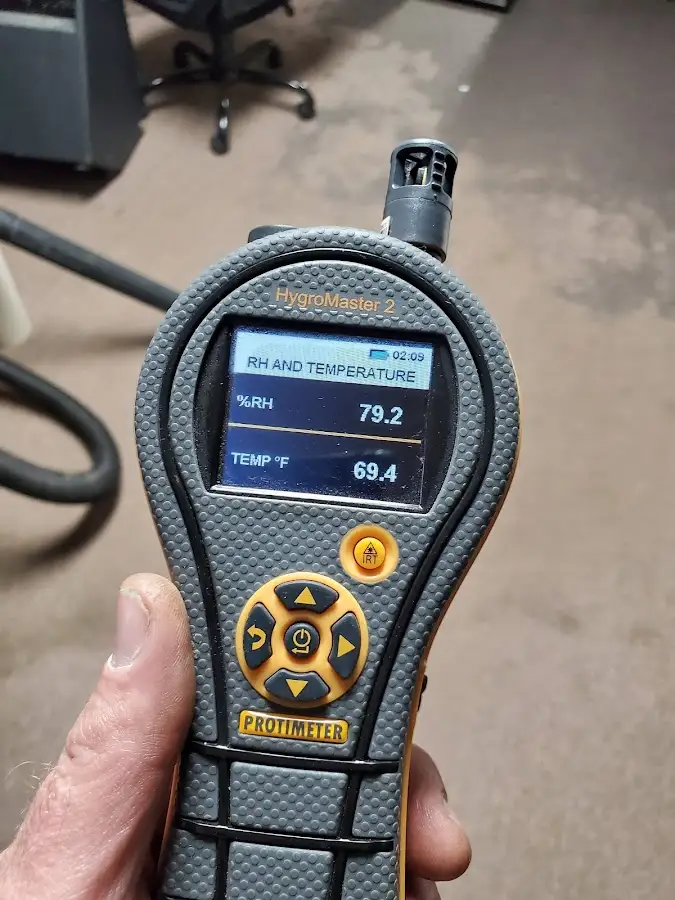 Moisture meter humidity assessment for Fire & Smoke Damage Restoration in Oradell